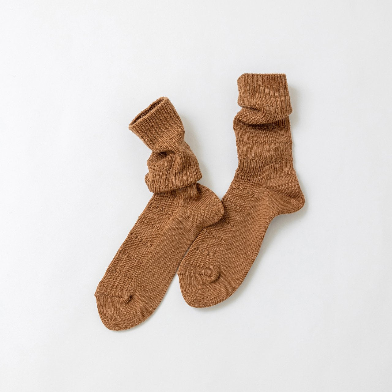 【SOUKI SOCKS】Hooh-ハフ-メリノウールワッフルソックス