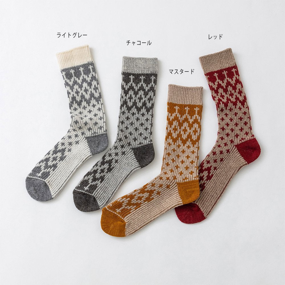 【SOUKI ORIGINAL】NORDIC WOOL リブクルー